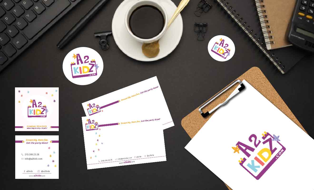 a2kidz - logo and business cards design