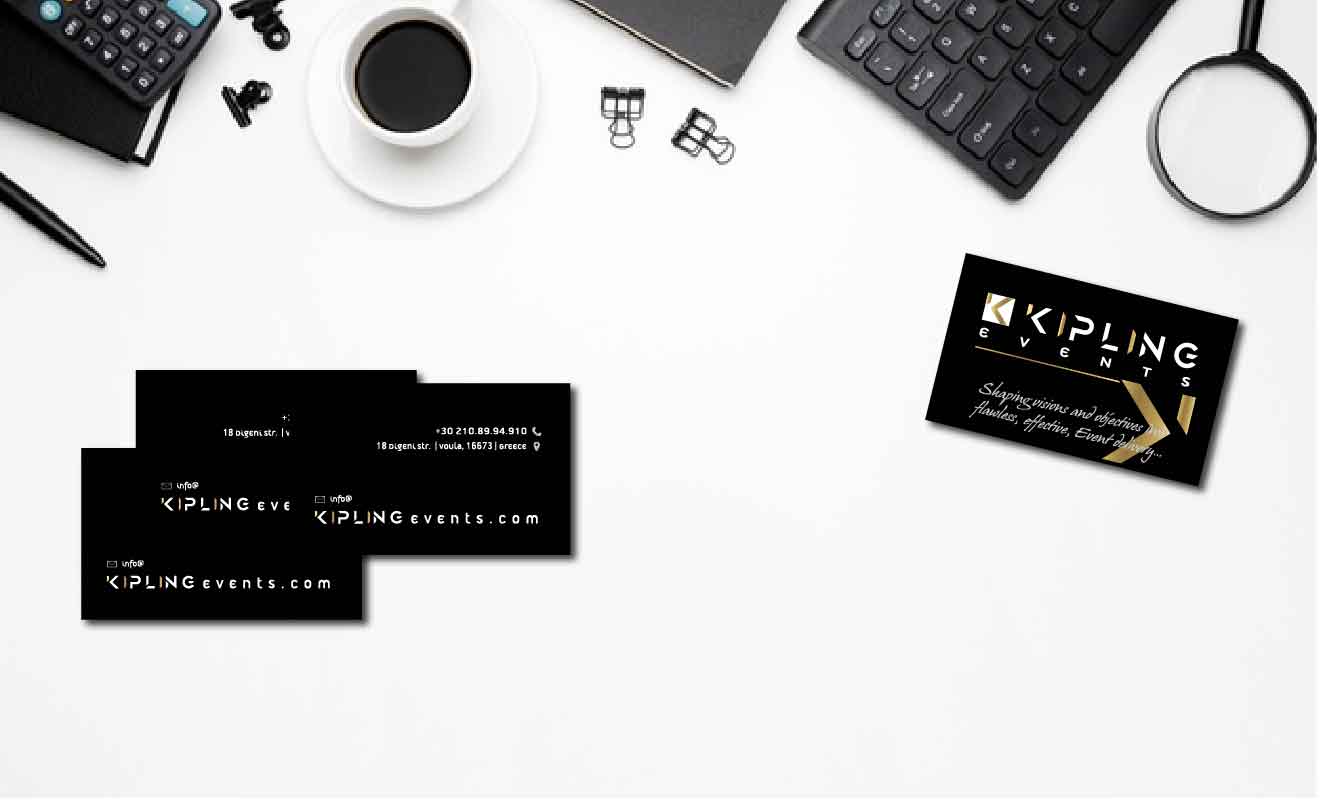 kipling events - logo and business cards design