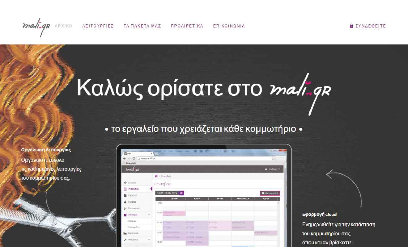 mali.gr - website design and construction