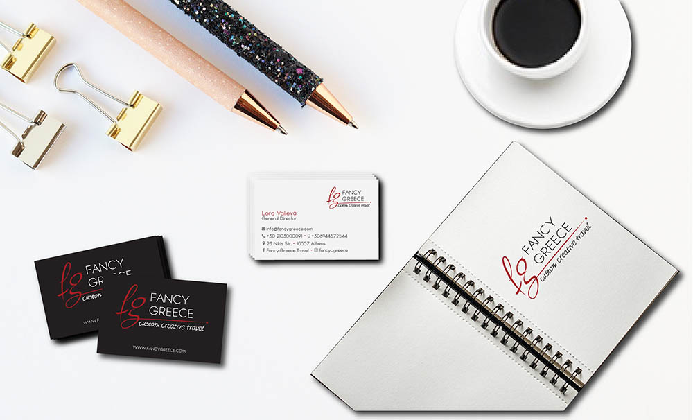 fancygreece - logo and business cards design