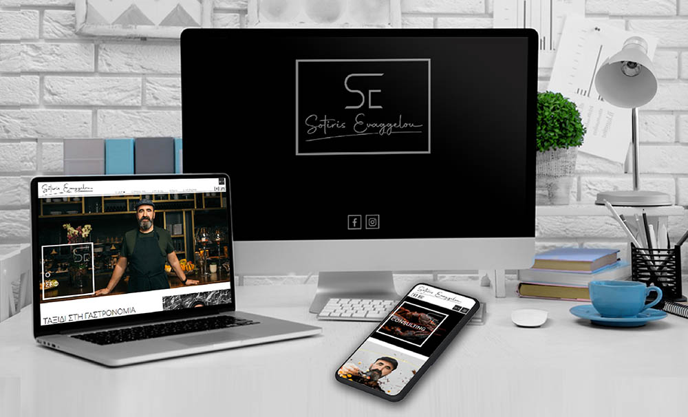 chef sotiris evaggelou - brand identity and website design